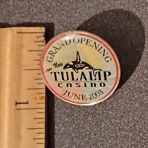 Grand Opening The New Tulalip Casino June 2003 Vintage Collectible Lapel Pin A-2